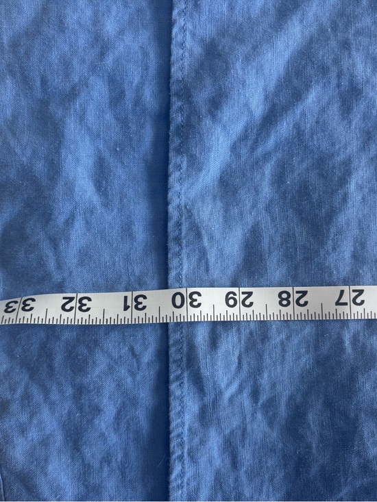 Linen Halter Midi Dress in Cornflower Blue - Picture 6 of 11